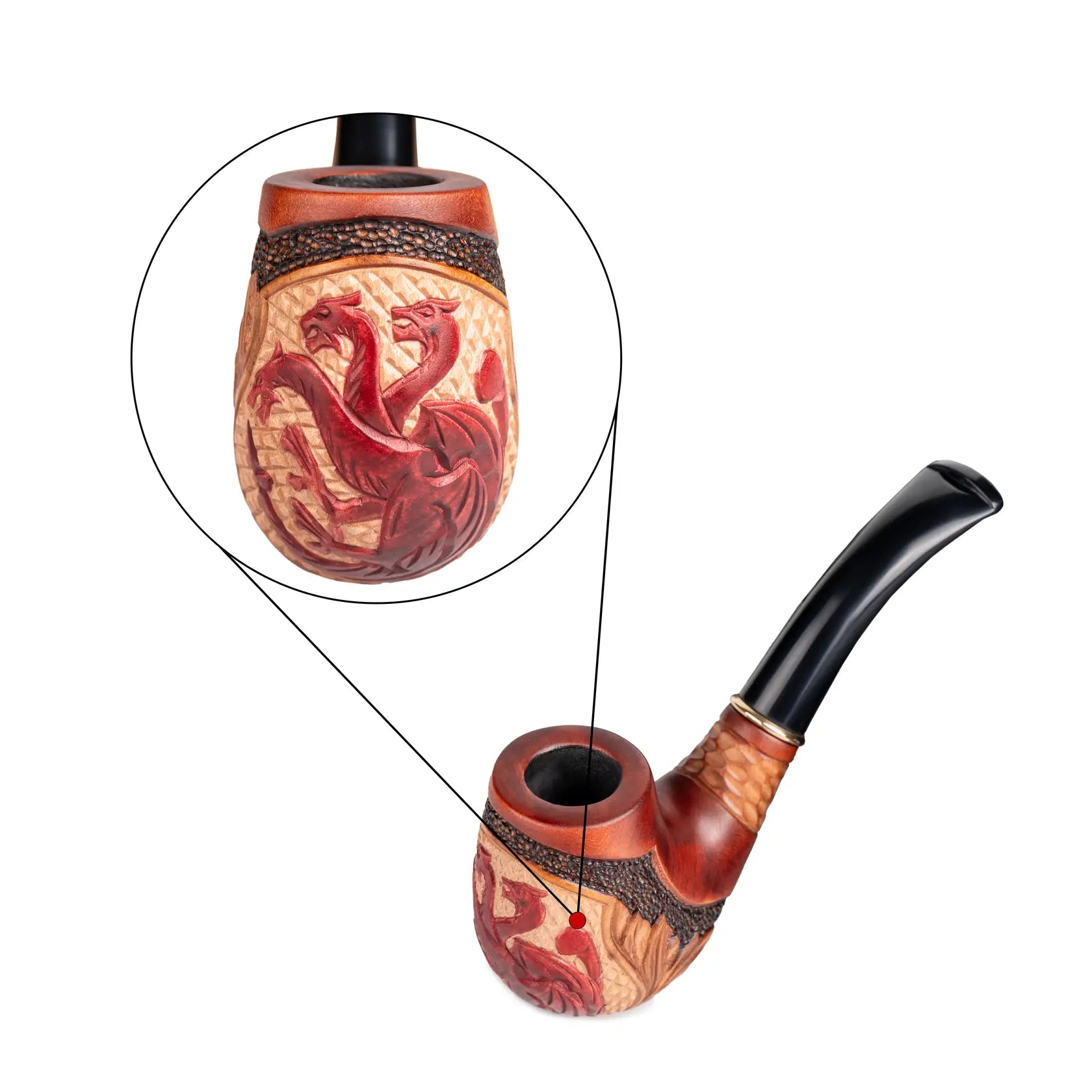 tobacco pipe with filter Tobacco Pipe, GOT Collectable Series, Hand Carved, Fits 9mm filter (Dr –  Dr. Watson