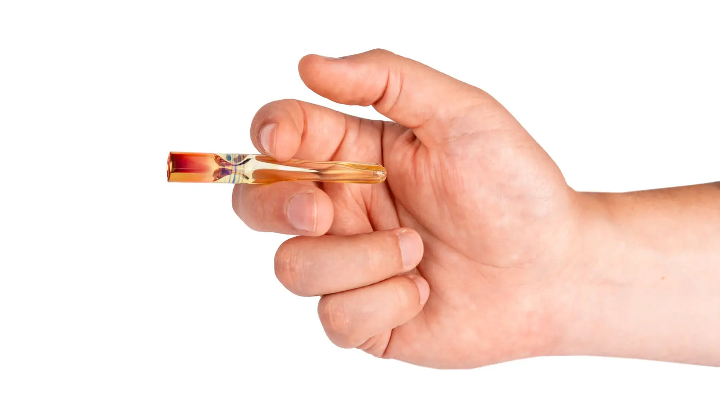 Boquillas para cigarrillos de vidrio de 7.6 cm, hecha a mano, Se adapta a cigarrillos regulares, Ideal para roll-ups (juego de 2)