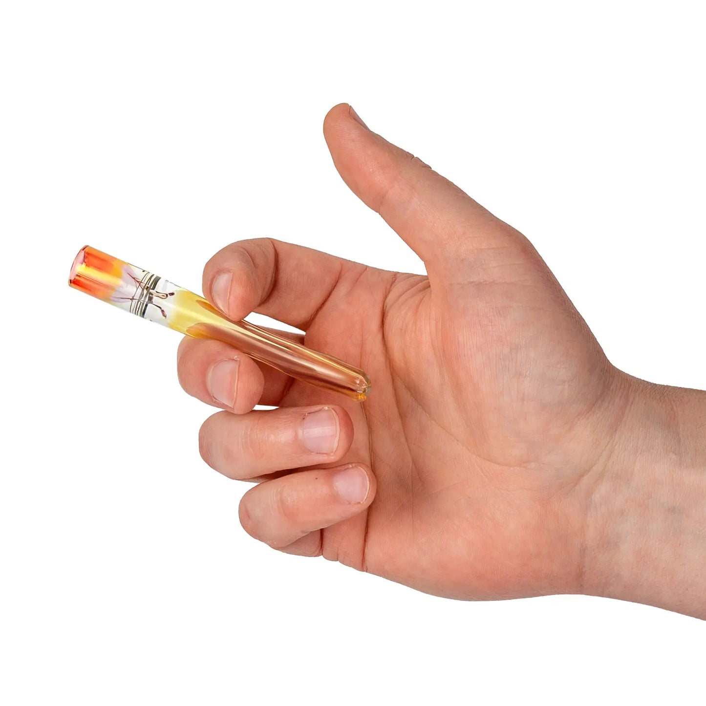 Porte-cigarette en verre de 9 cm, embout de cigarette fait à la main, idéal pour les roulades (lot de 2)