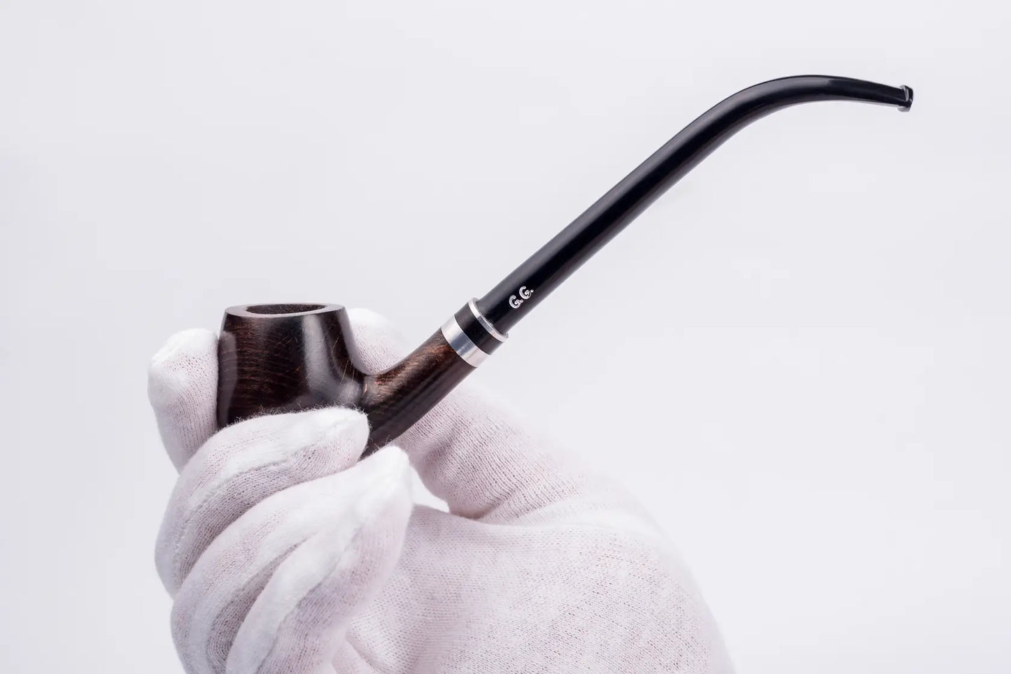 Churchwarden Tobacco Pipe, Metal Condensing Filter (Hobbit)
