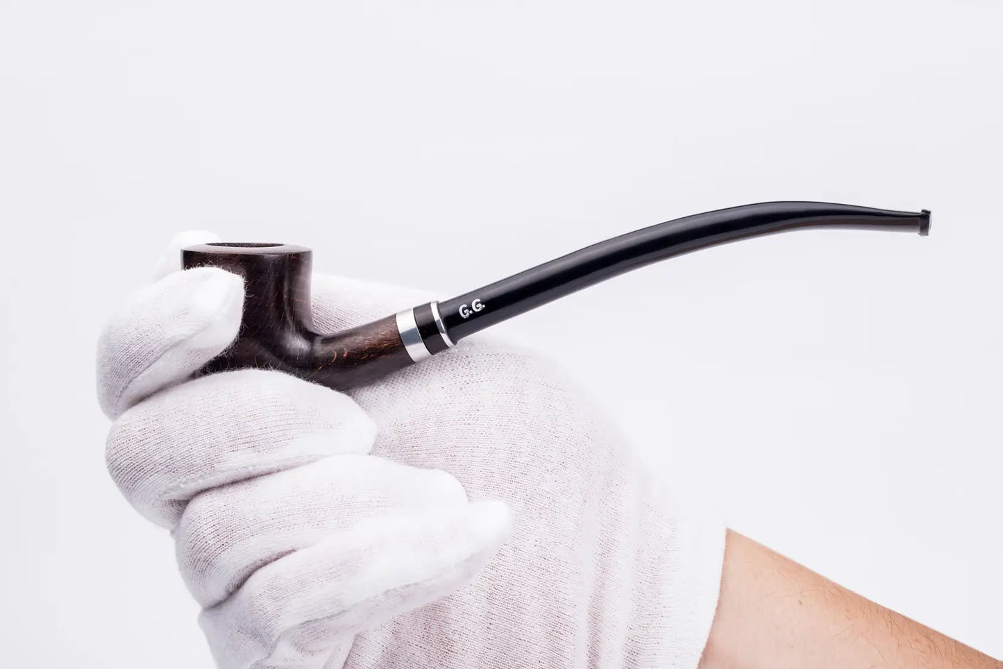 Churchwarden Tobacco Pipe, Metal Condensing Filter (Dublin)