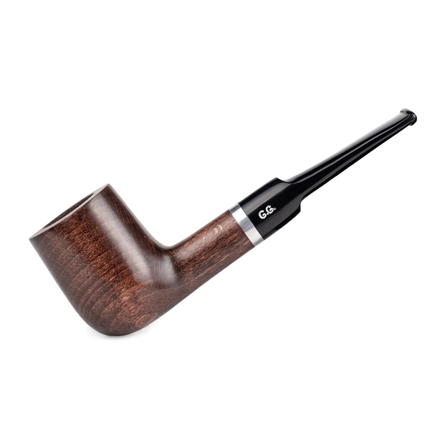 Tobacco Pipe - classic Billiard shape, Metal Condensing Filter