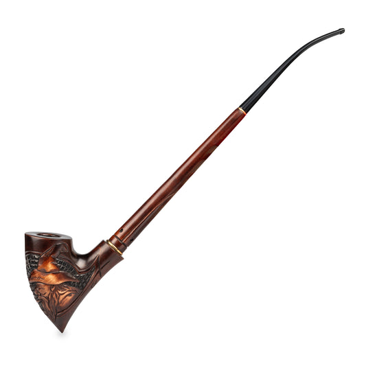 churchwarden tobacco pipes Smoking Starter Set Pear Wood Pipe With Tamper Long Stem Kit Smoker Gift Butz Choquin L'Ancienne Silver Cap