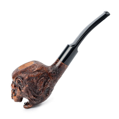 Tobacco Pipe, Collectable Series, Hand Carved from Briar Root (Lion)