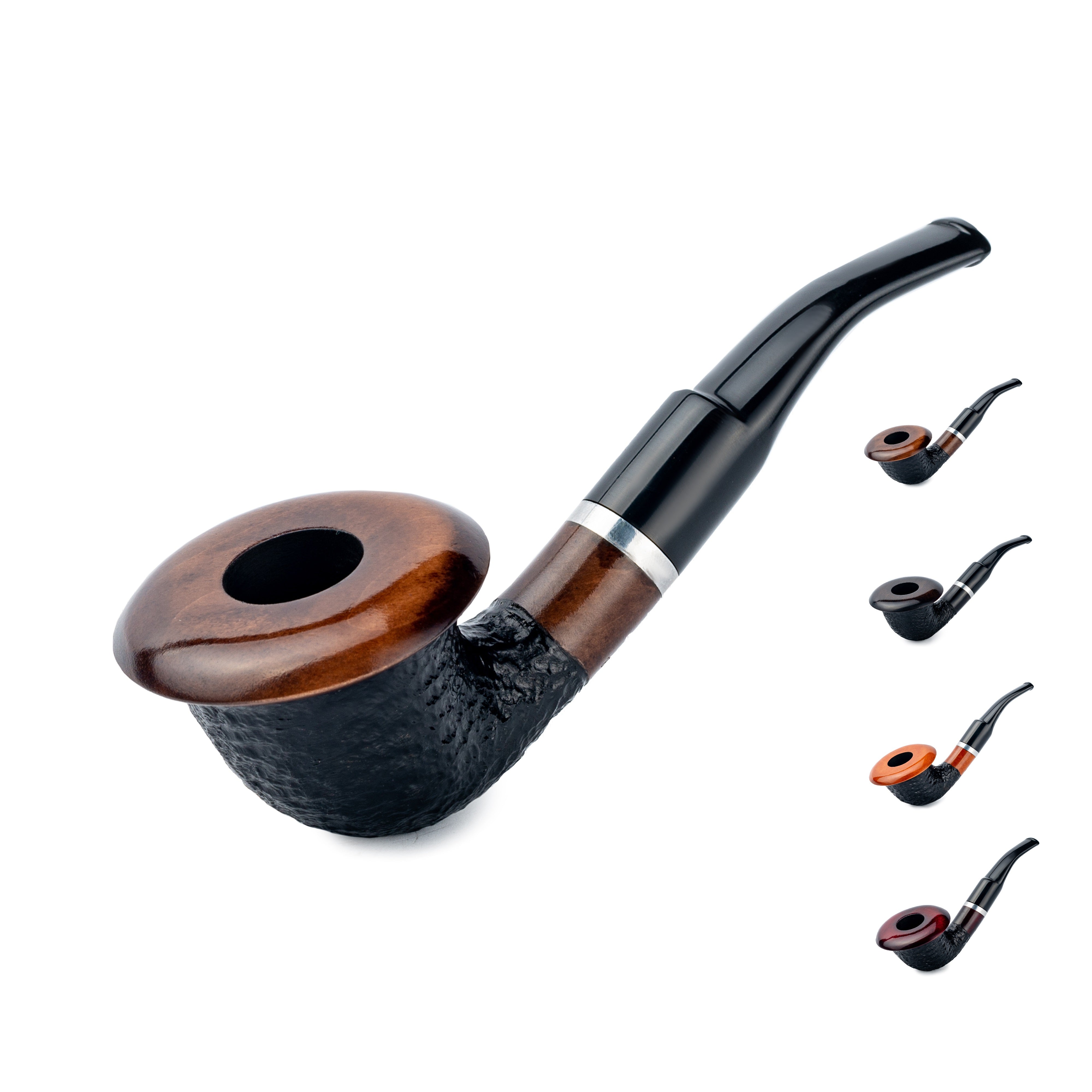 Tobacco Pipe, Calabash 66 series, Handcrafted from pear wood, Fits 9mm ...