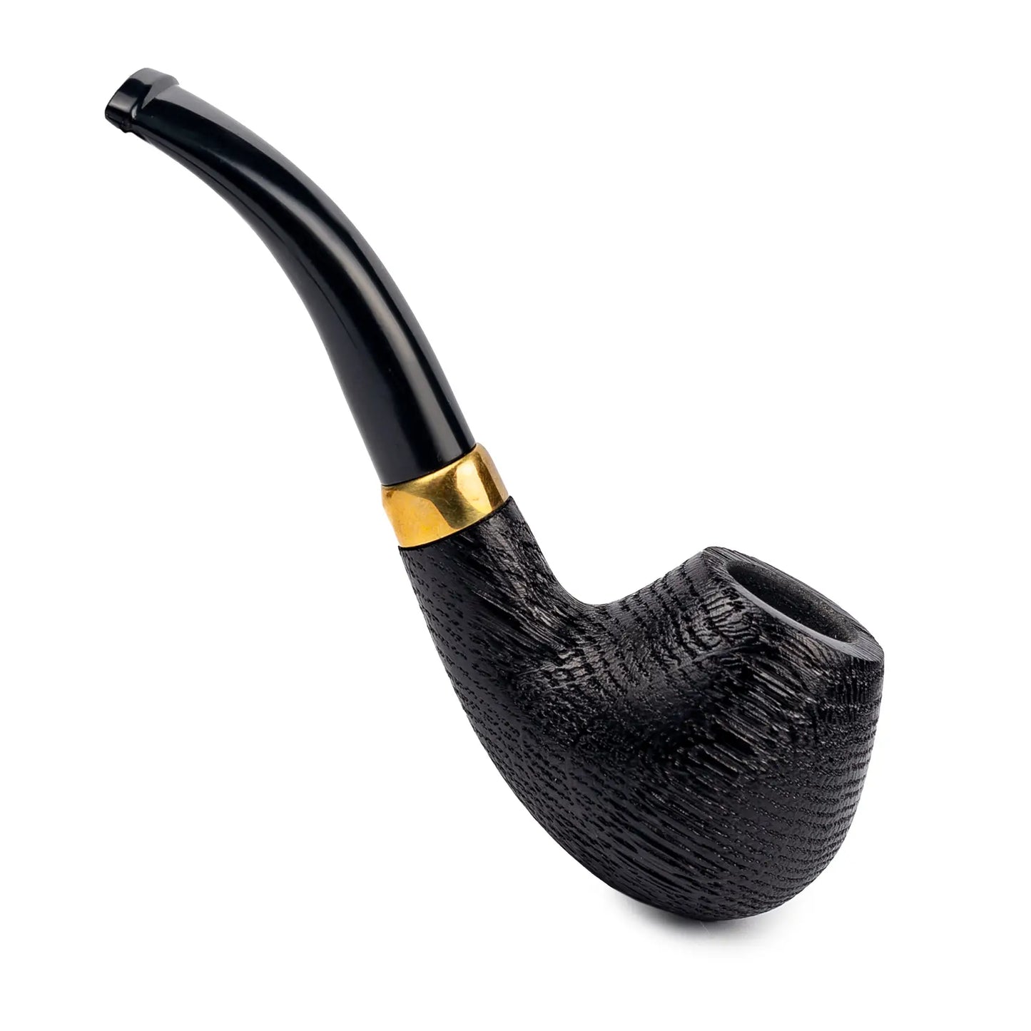 Tobacco Pipe, classic Bent Dublin shape, Handcrafted from Maple Wood, Fits 9mm Filter