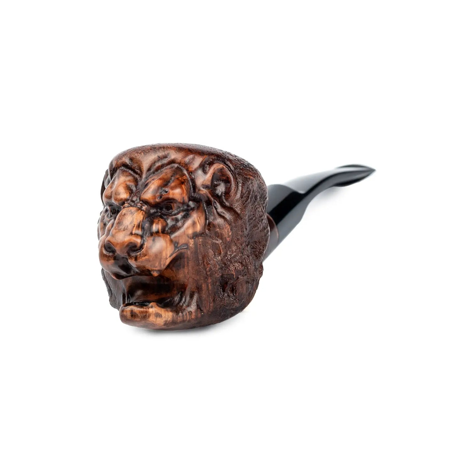 Tobacco Pipe, Collectable Series, Hand Carved from Briar Root (Lion)