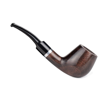 Tobacco Pipe - classic Brandy shape, Metal Condensing Filter