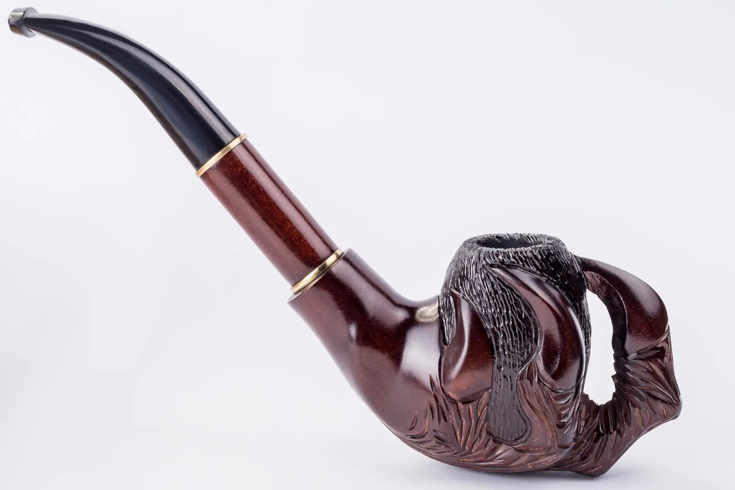 Tobacco Pipe, Collectable Lux Series, Hand Carved from Pear Wood, Fits 9mm Filter (Claw)