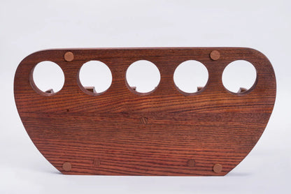 Wooden Tobacco Pipe Stand - ARCH IX - For 9 Tobacco Pipes, Handmade from Solid Wood