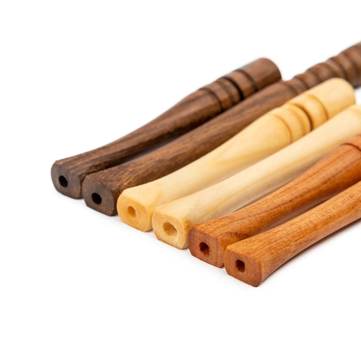 Cigarette Holders, Set of 6, fit Regular size cigarettes, Handcrafted from Natural Wood