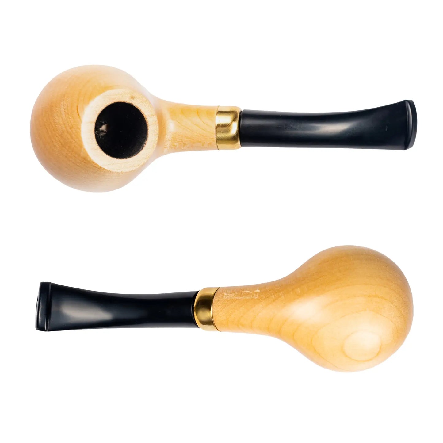 Tobacco Pipe, classic Bent Dublin shape, Handcrafted from Maple Wood, Fits 9mm Filter