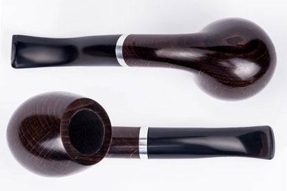 Tobacco Pipe - classic Maigret Smooth, Metal Condensing Filter