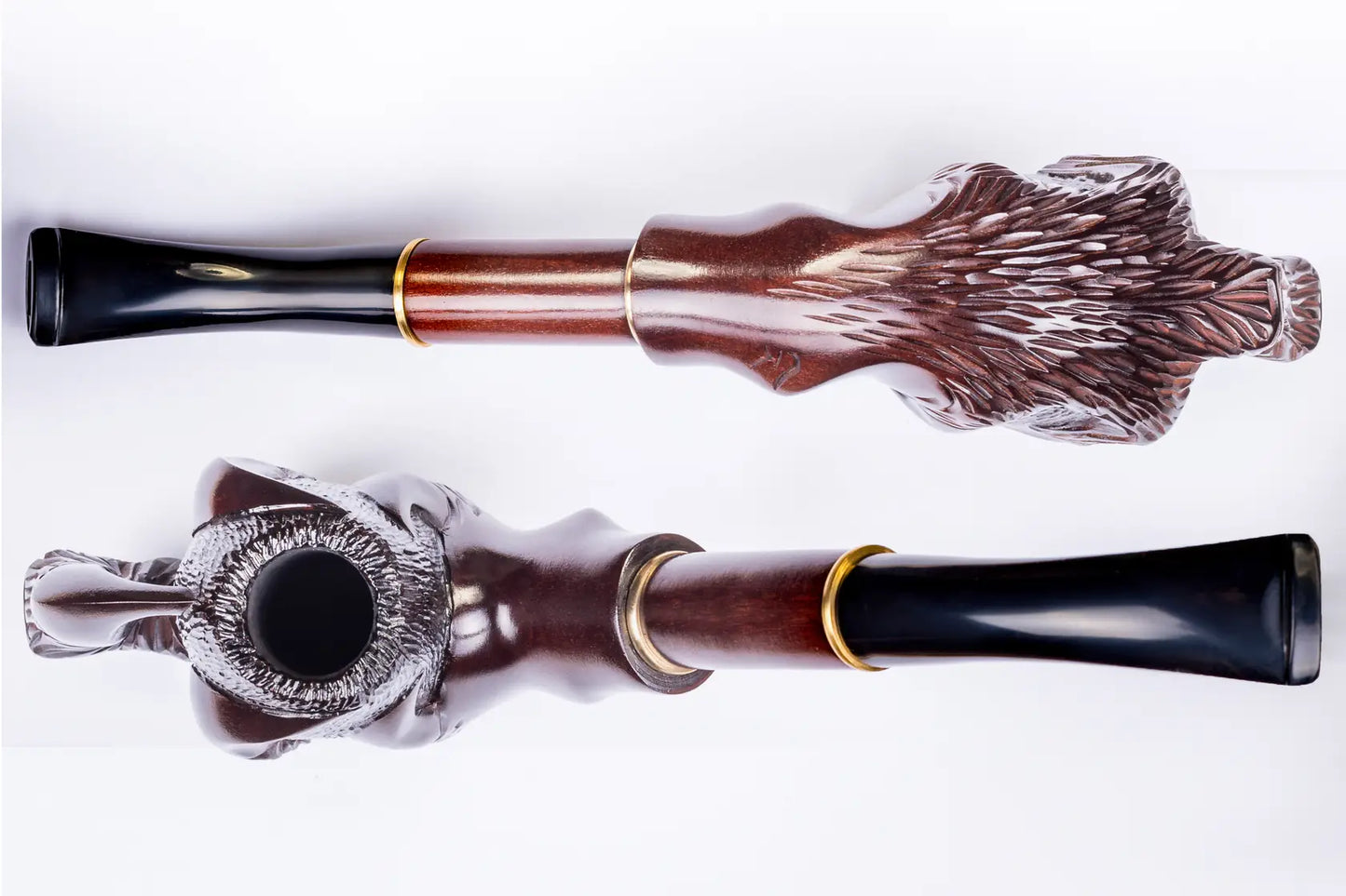 Tobacco Pipe, Collectable Lux Series, Hand Carved from Pear Wood, Fits 9mm Filter (Claw)