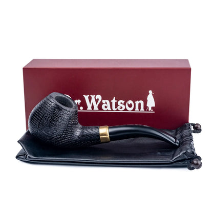 Tobacco Pipe, classic Bent Dublin shape, Handcrafted from Maple Wood, Fits 9mm Filter