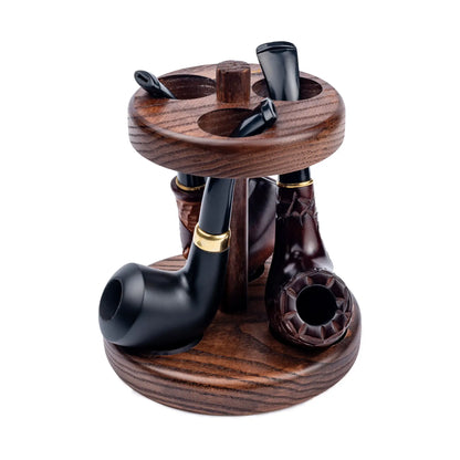 Wooden Tobacco Pipe Stand, For 3 Tobacco Pipes, Handmade from Solid Wood