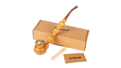 Tobacco Pipes, Churchwarden Shape, Collectable Series, Handcrafted from Natural Wood, Comes with tamper