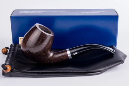 Tobacco Pipe - classic Maigret Smooth, 9 mm Filter