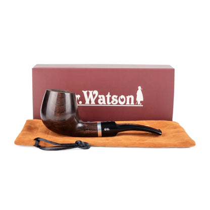 Tobacco Pipe - classic Brandy shape, Metal Condensing Filter