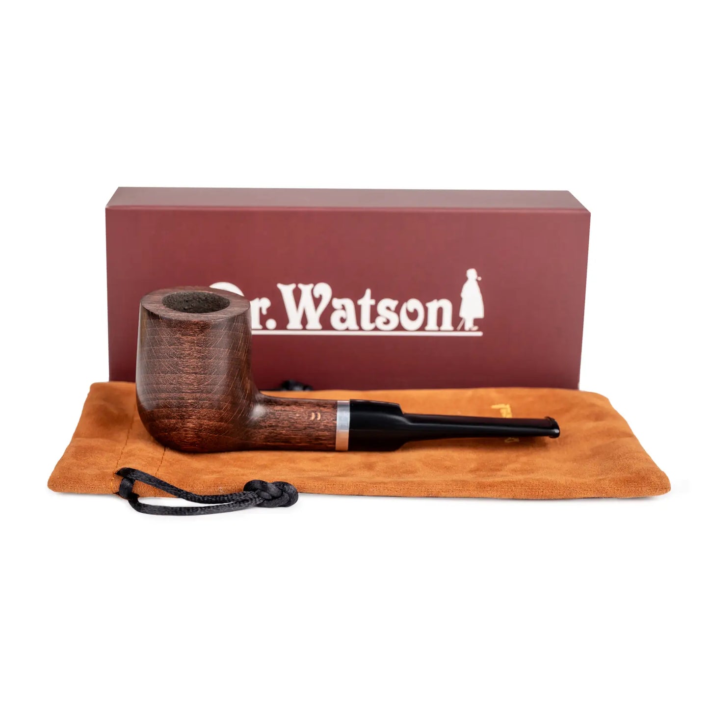 Tobacco Pipe - classic Billiard shape, Metal Condensing Filter