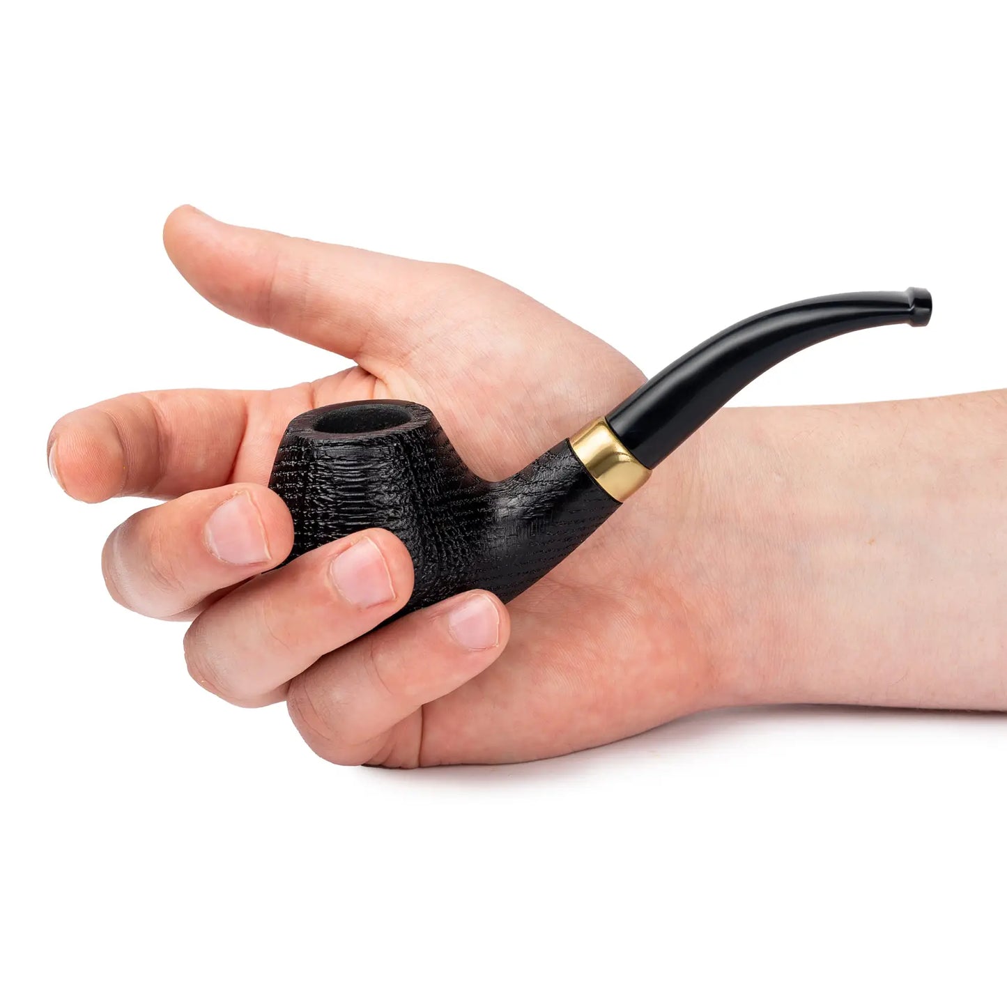 Tobacco Pipe, classic Bent Dublin shape, Handcrafted from Maple Wood, Fits 9mm Filter