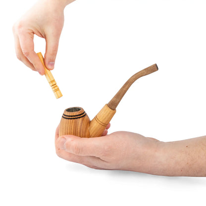 Tobacco Pipes, Set of 3, Classic shape, Handcrafted from Natural Wood